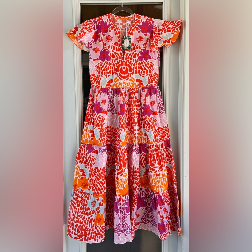 NEW OLIPHANT V NECK MAXI IN ANTIGUA